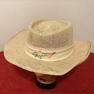 greg norman straw golf hat